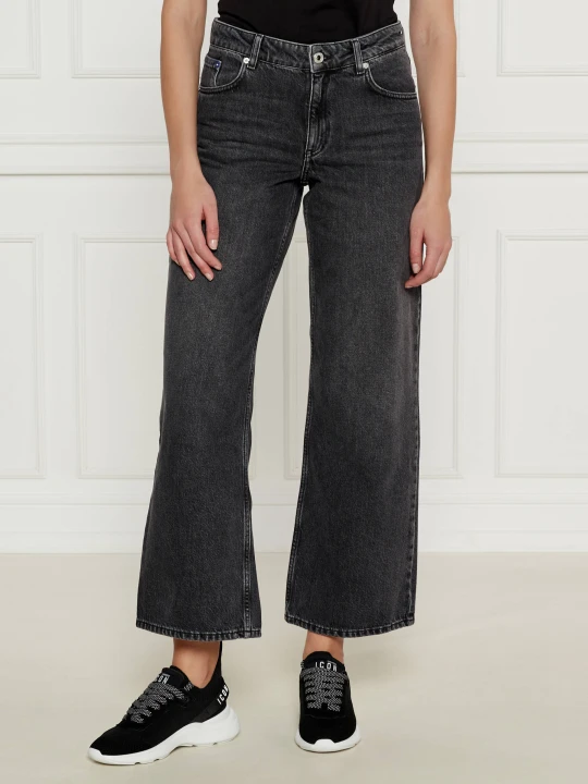 Zdjęcie produktu Karl Lagerfeld Jeans Jeansy | Relaxed fit | high waist grafitowy