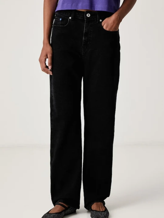 Zdjęcie produktu Karl Lagerfeld Jeans jeansy straight damskie czarny