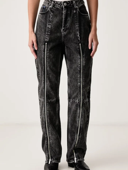 Zdjęcie produktu Karl Lagerfeld Jeans jeansy straight damskie czarny