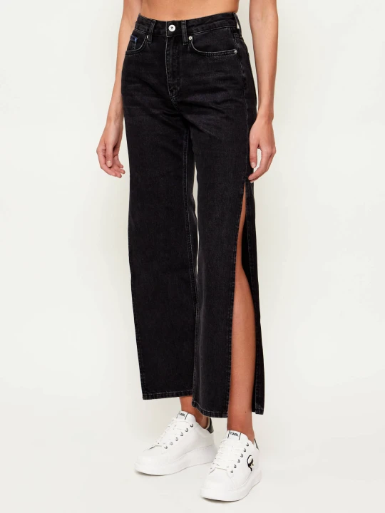 Zdjęcie produktu Karl Lagerfeld Jeans Jeansy | Straight fit | high rise czarny