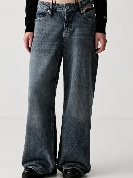 Zdjęcie produktu Karl Lagerfeld Jeans jeansy wide leg damskie niebieski