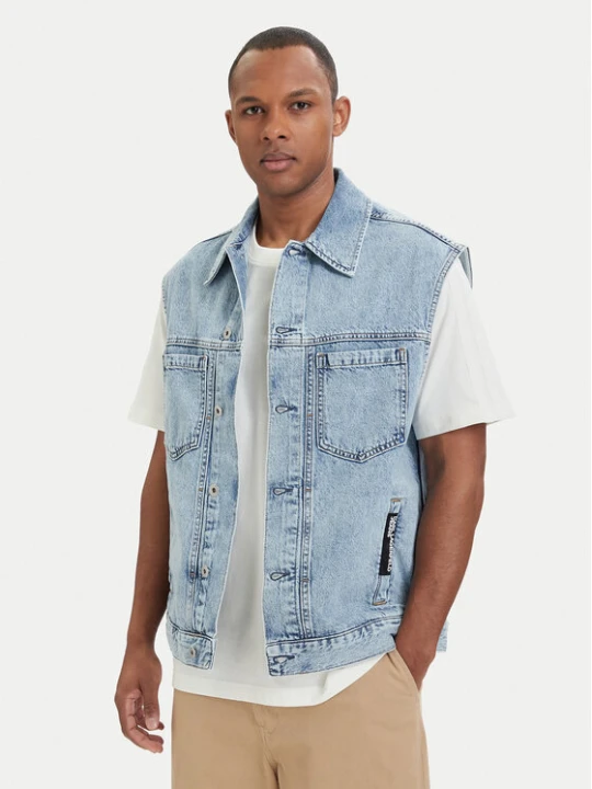 Zdjęcie produktu Karl Lagerfeld Jeans Kamizelka B2M14024 Niebieski jasny Regular Fit