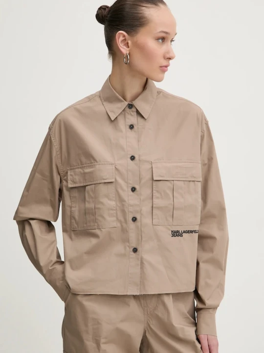 Zdjęcie produktu Karl Lagerfeld Jeans koszula beżowy
