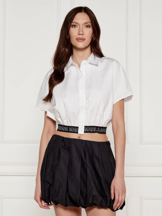Zdjęcie produktu Karl Lagerfeld Jeans Koszula | Cropped Fit biały