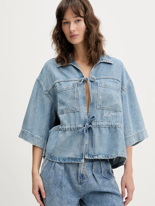 Zdjęcie produktu Karl Lagerfeld Jeans koszula jeansowa niebieski