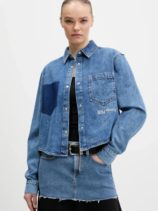 Zdjęcie produktu Karl Lagerfeld Jeans koszula jeansowa niebieski