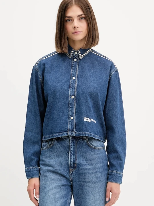 Zdjęcie produktu Karl Lagerfeld Jeans koszula jeansowa granatowy