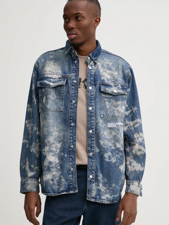 Zdjęcie produktu Karl Lagerfeld Jeans koszula jeansowa niebieski