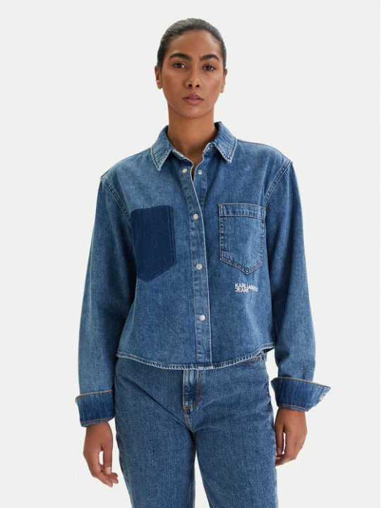 Zdjęcie produktu Karl Lagerfeld Jeans Koszula jeansowa B1W11021 Niebieski Regular Fit