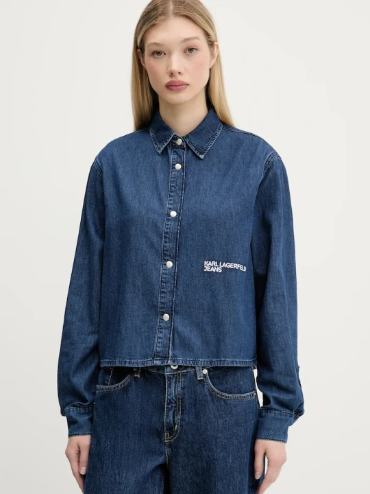 Zdjęcie produktu Karl Lagerfeld Jeans koszula jeansowa granatowy