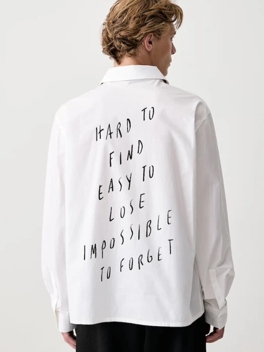 Zdjęcie produktu Karl Lagerfeld Jeans koszula męska bawełniana x Pietro Terzini biały