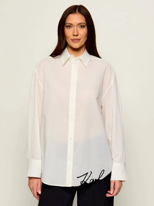 Zdjęcie produktu Karl Lagerfeld Jeans Koszula | Oversize fit kremowy