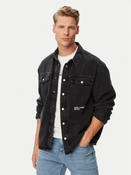 Zdjęcie produktu Karl Lagerfeld Jeans Kurtka jeansowa B3M16005 Czarny Regular Fit