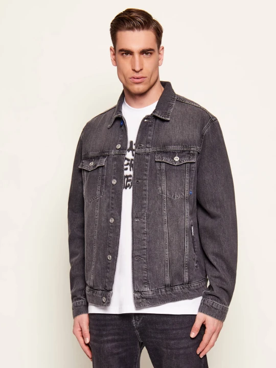 Zdjęcie produktu Karl Lagerfeld Jeans Kurtka jeansowa | Longline Fit czarny