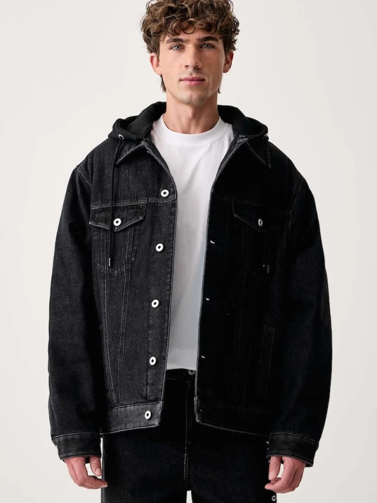 Zdjęcie produktu Karl Lagerfeld Jeans kurtka jeansowa męska x Pietro Terzini czarny