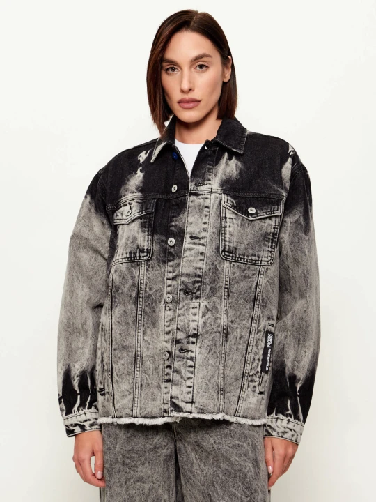 Zdjęcie produktu Karl Lagerfeld Jeans Kurtka jeansowa | Relaxed fit szary