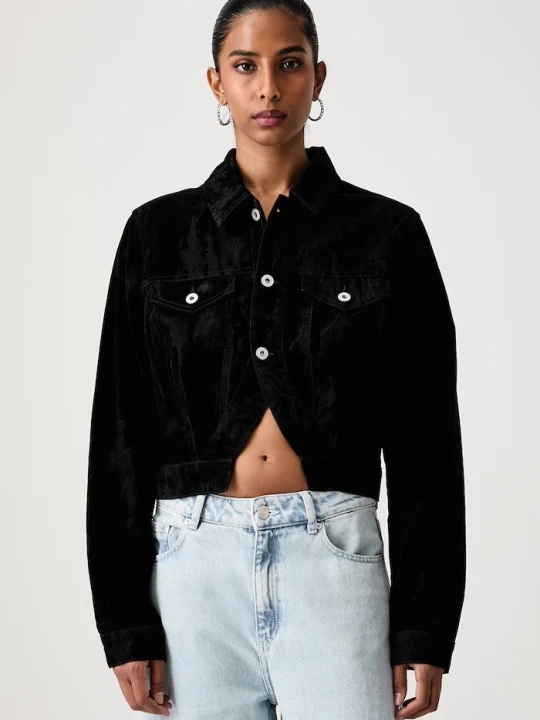 Zdjęcie produktu Karl Lagerfeld Jeans kurtka przejściowa damska jeansowa czarny