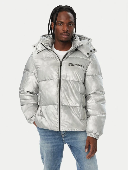 Zdjęcie produktu Karl Lagerfeld Jeans Kurtka zimowa B4M15032 Szary Regular Fit