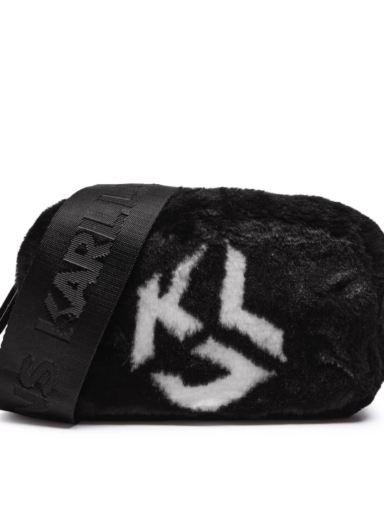Zdjęcie produktu Karl Lagerfeld Jeans Listonoszka | shearling czarny