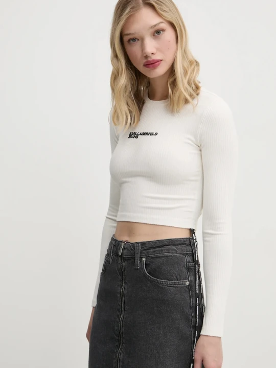 Zdjęcie produktu Karl Lagerfeld Jeans longsleeve beżowy