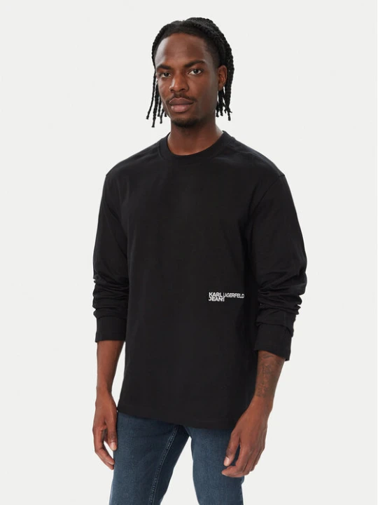 Zdjęcie produktu Karl Lagerfeld Jeans Longsleeve B4M17036 Czarny Regular Fit