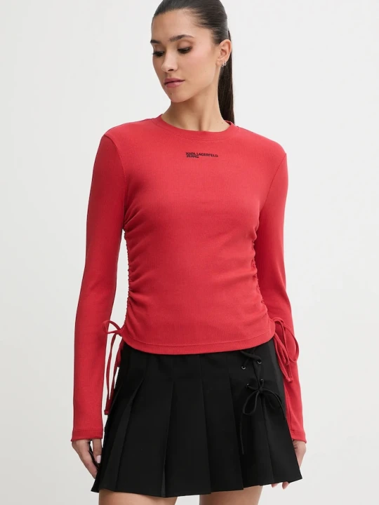 Zdjęcie produktu Karl Lagerfeld Jeans longsleeve czerwony