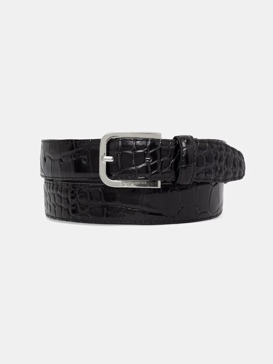 Zdjęcie produktu Karl Lagerfeld Jeans pasek damski skórzany czarny