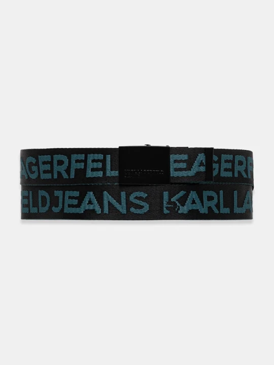 Zdjęcie produktu Karl Lagerfeld Jeans pasek dwustronny czarny
