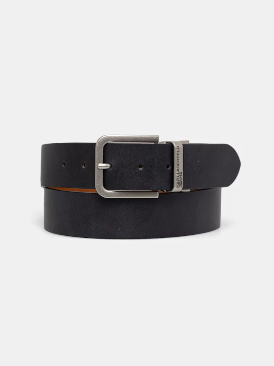 Zdjęcie produktu Karl Lagerfeld Jeans pasek dwustronny męski skórzany czarny