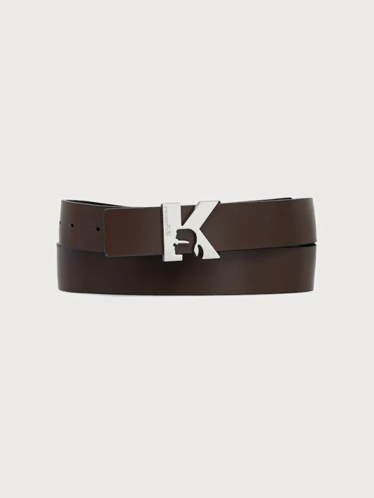 Zdjęcie produktu Karl Lagerfeld Jeans pasek dwustronny męski skórzany czarny