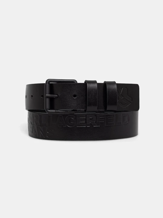 Zdjęcie produktu Karl Lagerfeld Jeans pasek męski skórzany czarny