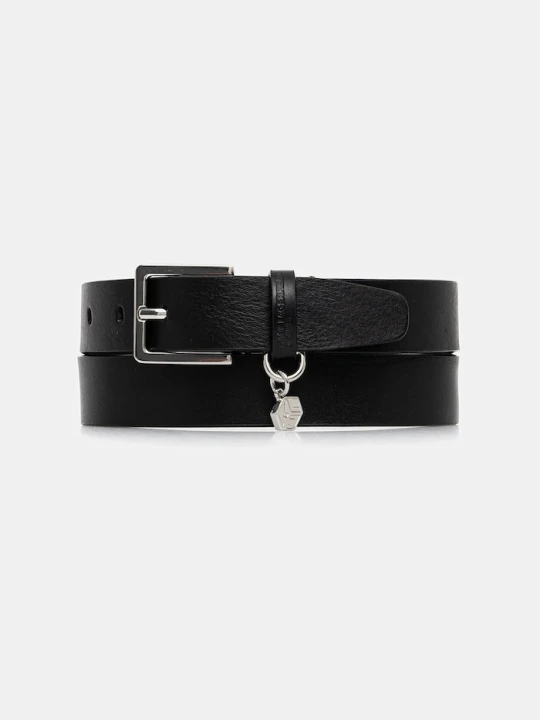 Zdjęcie produktu Karl Lagerfeld Jeans pasek skórzany czarny