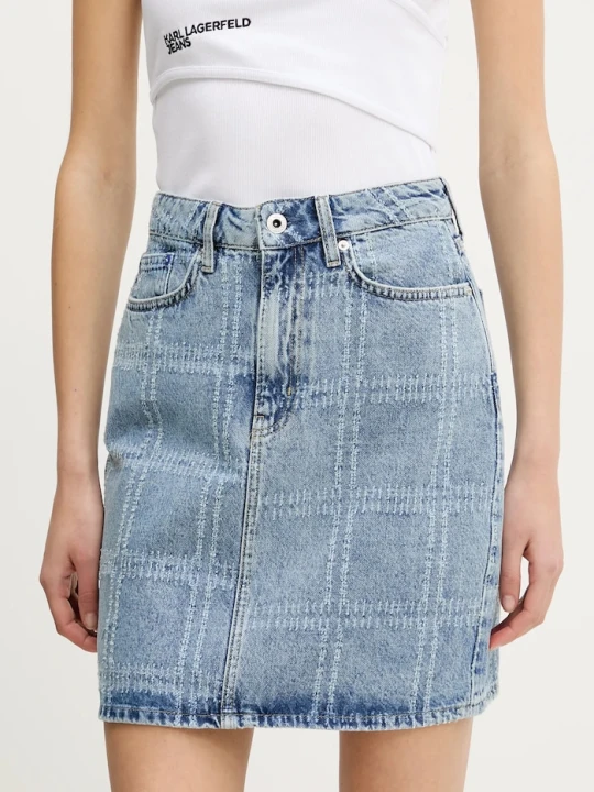 Zdjęcie produktu Karl Lagerfeld Jeans spódnica jeansowa niebieski