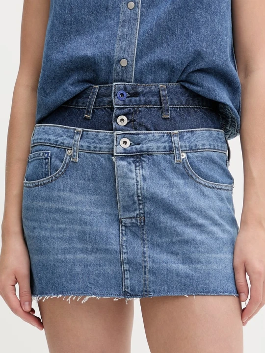 Zdjęcie produktu Karl Lagerfeld Jeans spódnica jeansowa niebieski