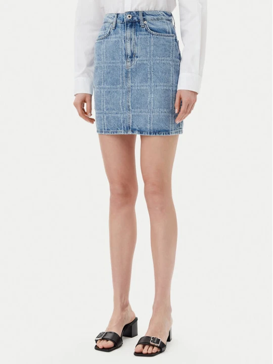 Zdjęcie produktu Karl Lagerfeld Jeans Spódnica jeansowa A2W12013 Niebieski Regular Fit