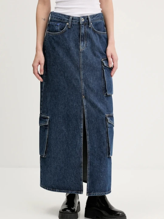Zdjęcie produktu Karl Lagerfeld Jeans spódnica jeansowa granatowy