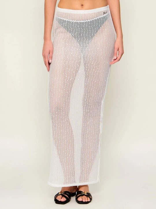 Zdjęcie produktu Karl Lagerfeld Jeans Spódnica Signature biały