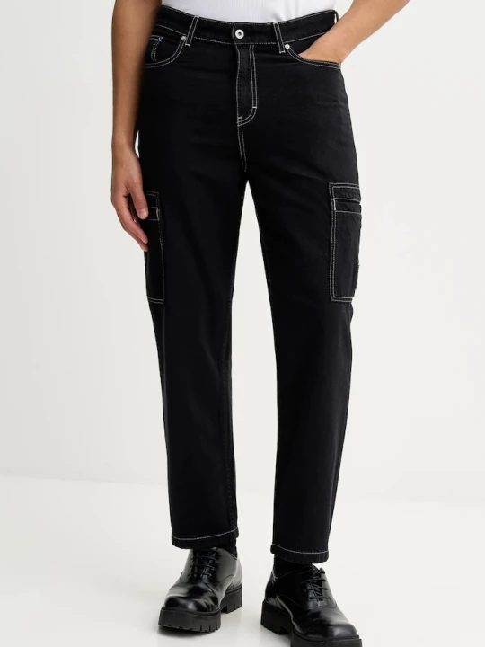Zdjęcie produktu Karl Lagerfeld Jeans spodnie bawełniane czarny