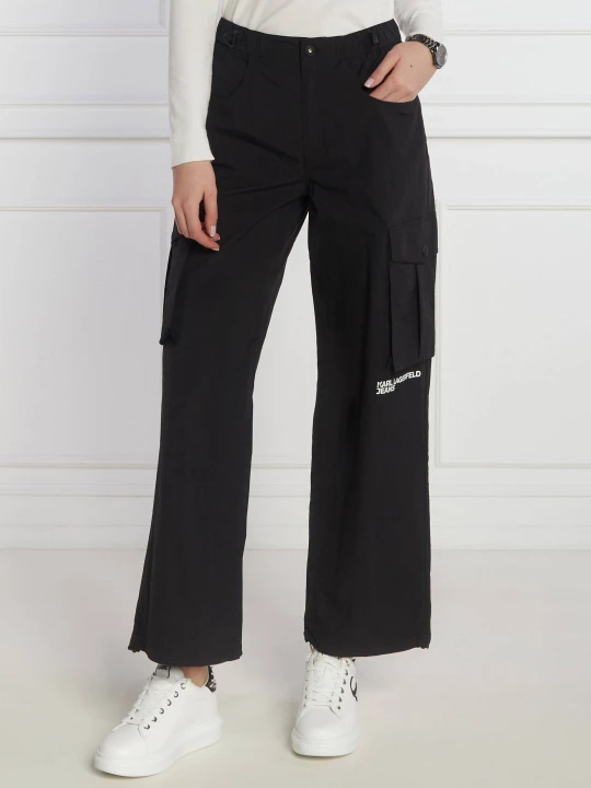 Zdjęcie produktu Karl Lagerfeld Jeans Spodnie cargo | Loose fit czarny