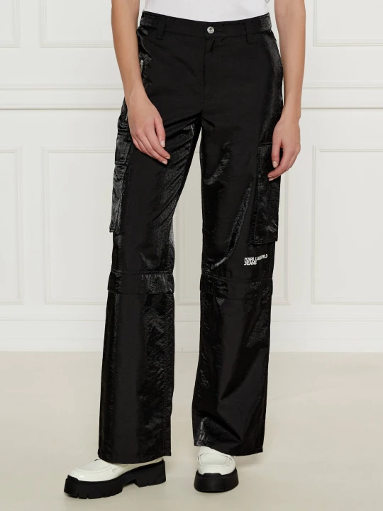 Zdjęcie produktu Karl Lagerfeld Jeans Spodnie cargo | Relaxed fit czarny