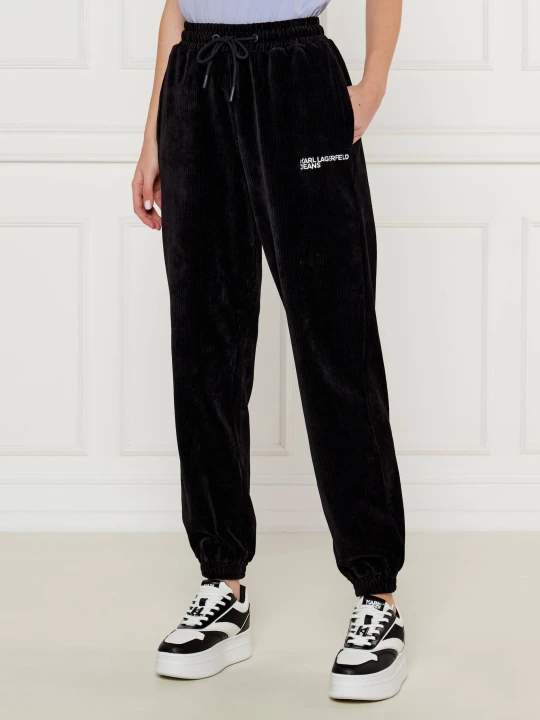 Zdjęcie produktu Karl Lagerfeld Jeans Spodnie dresowe | Loose fit czarny
