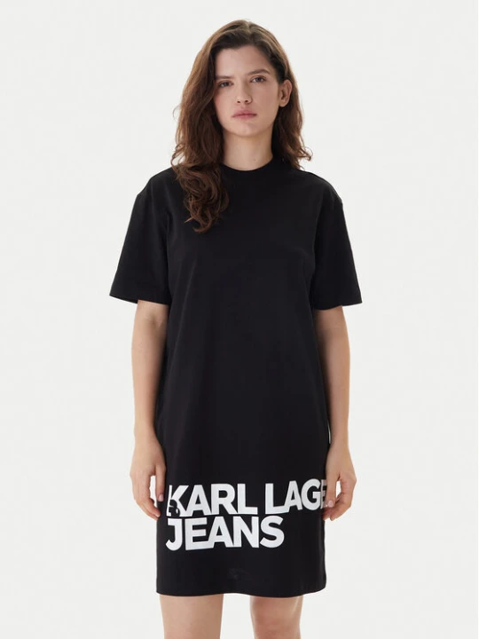 Zdjęcie produktu Karl Lagerfeld Jeans Sukienka codzienna B1W13054 Czarny Regular Fit