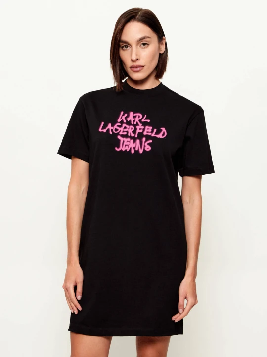 Zdjęcie produktu Karl Lagerfeld Jeans Sukienka Graffiti czarny