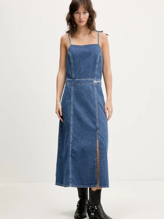 Zdjęcie produktu Karl Lagerfeld Jeans sukienka jeansowa niebieski