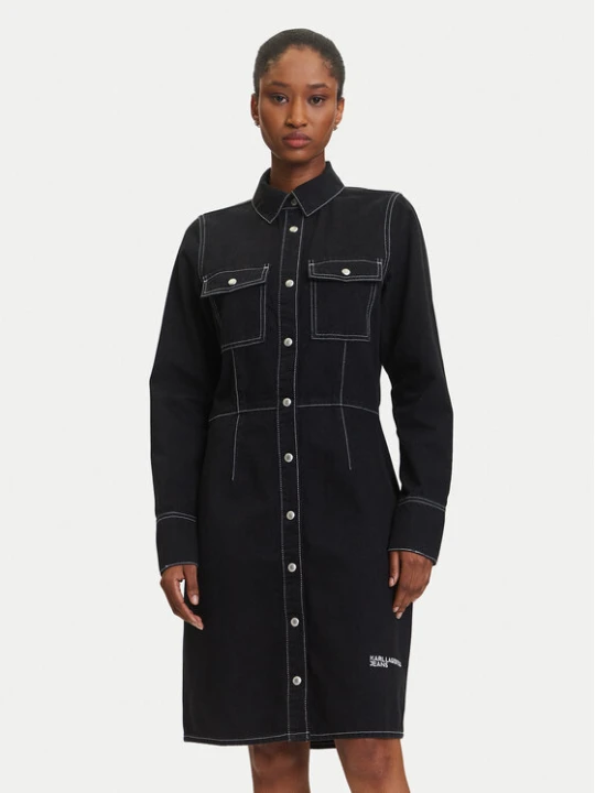 Zdjęcie produktu Karl Lagerfeld Jeans Sukienka jeansowa A3W13015 Granatowy Regular Fit
