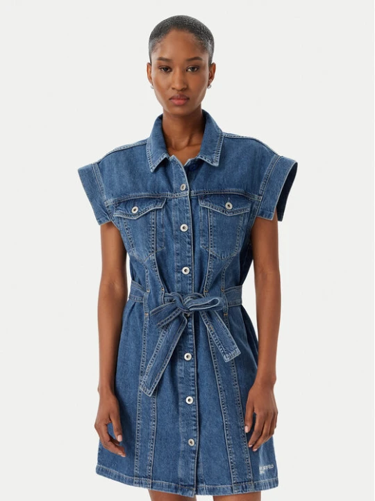 Zdjęcie produktu Karl Lagerfeld Jeans Sukienka jeansowa B2W13054 Niebieski Regular Fit