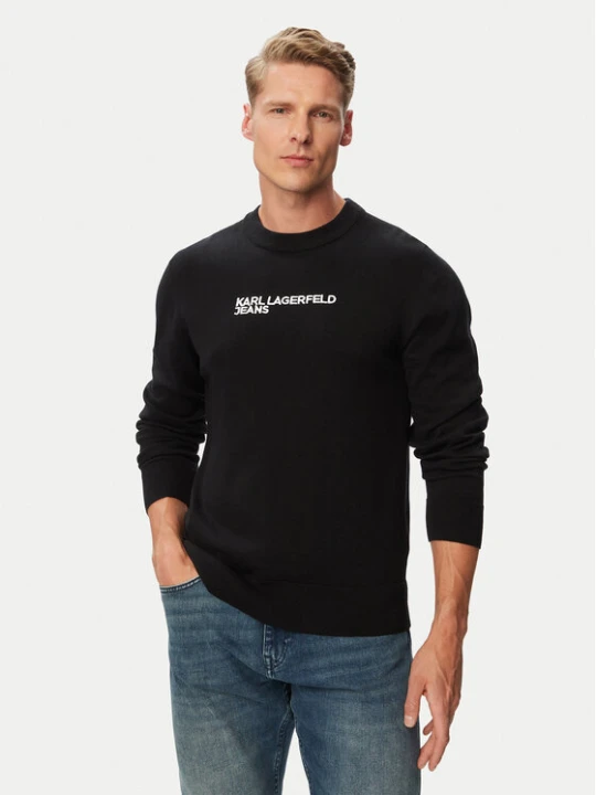 Zdjęcie produktu Karl Lagerfeld Jeans Sweter B3M18041 Czarny Regular Fit