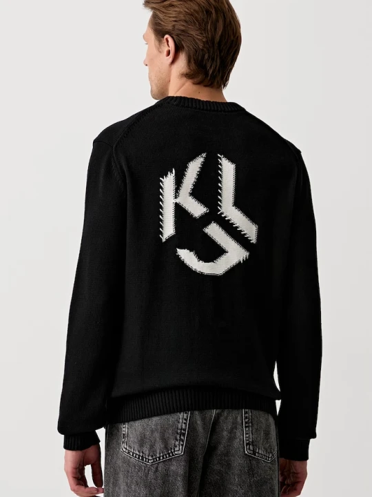 Zdjęcie produktu Karl Lagerfeld Jeans sweter męski bawełniany czarny