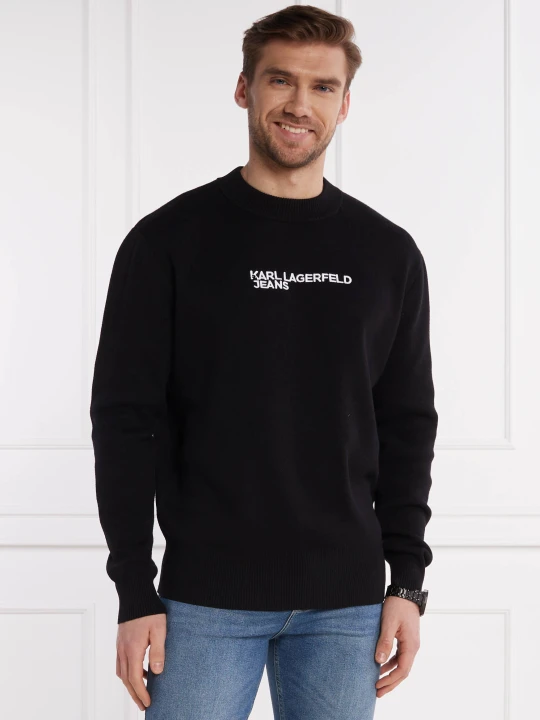 Zdjęcie produktu Karl Lagerfeld Jeans Sweter | Regular Fit czarny