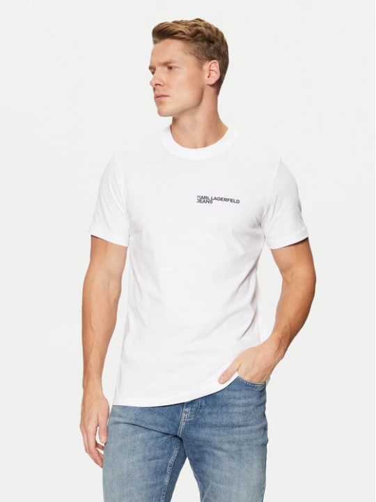 Zdjęcie produktu Karl Lagerfeld Jeans T-Shirt A1M17003 Biały Slim Fit